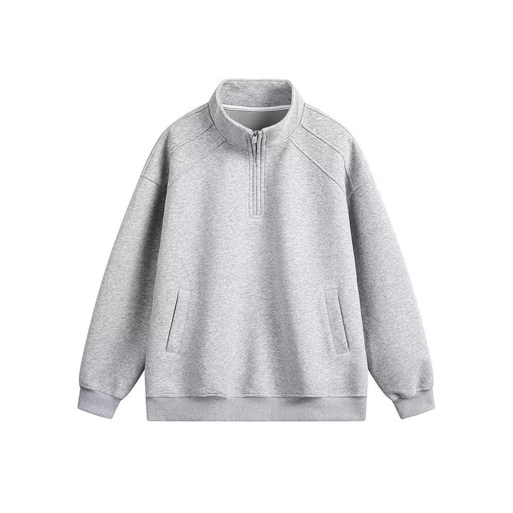 Damen Sportlicher Pullover mit Stehkragen Drune