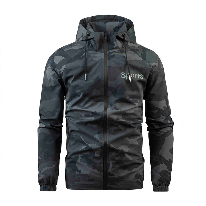 Herren Sportliche Camo-Funktionsjacke Drune