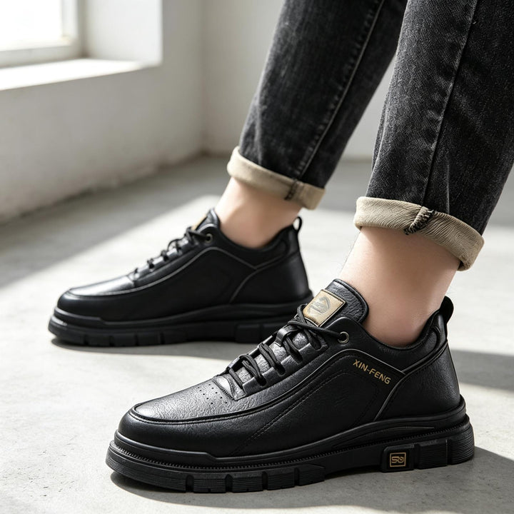 Herren Sportliche Leder Sneakers Drune