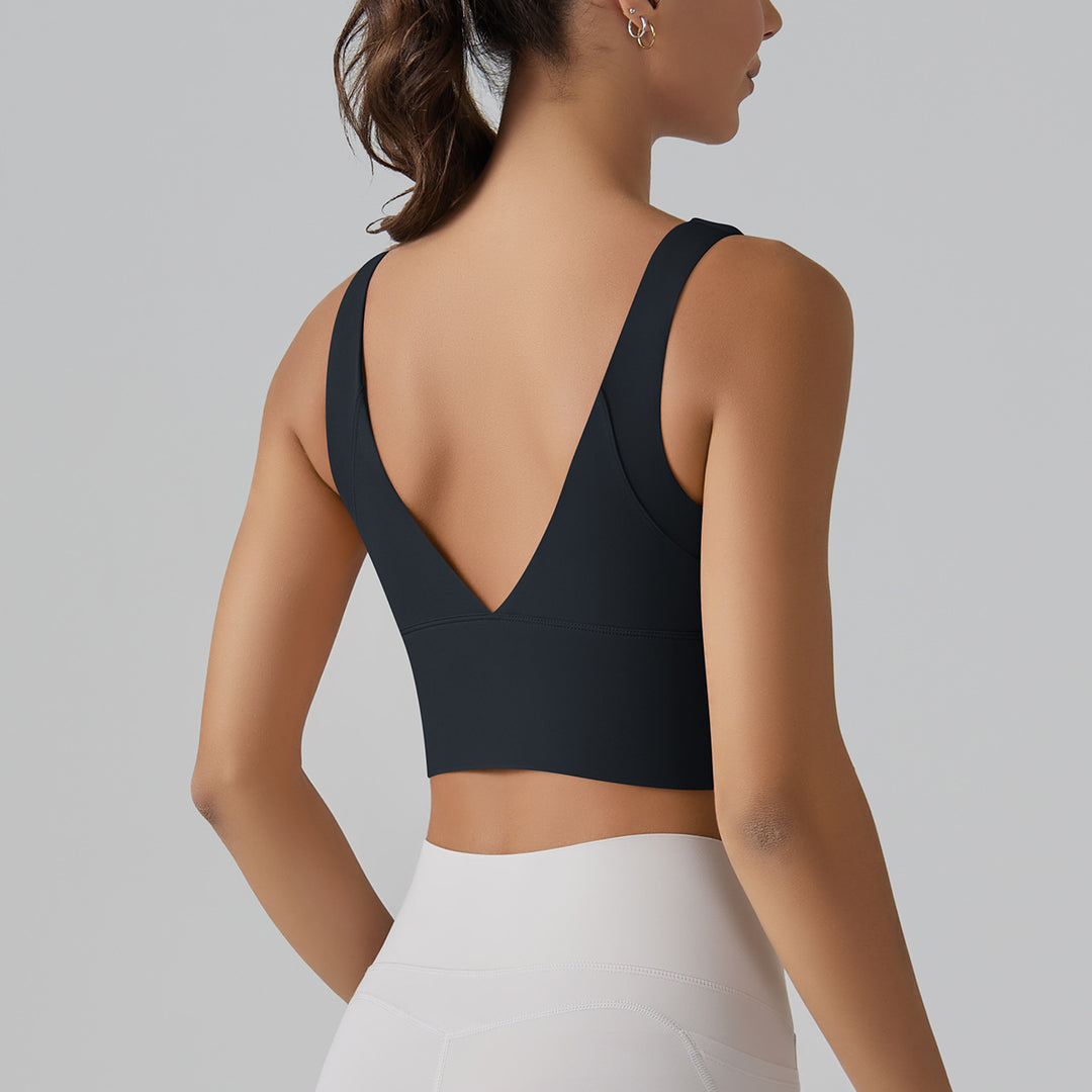 Damen Sport-BH mit V-Ausschnitt und hohem Komfort Drune