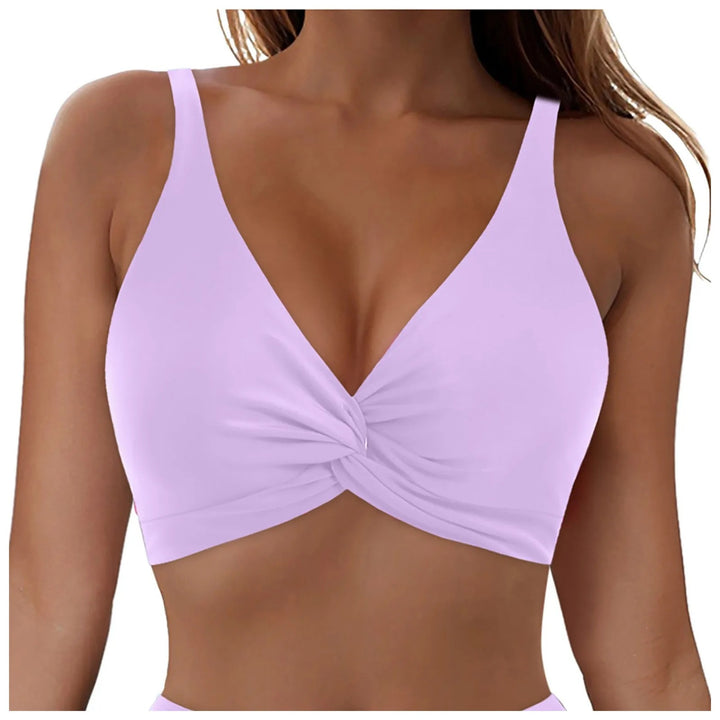Damen Sportliches Bikinioberteil mit Twist-Design Drune