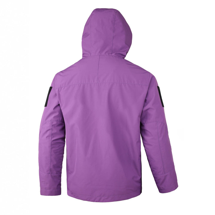 Herren  Kapuzen wasserabweisende Feldjacke mit mehreren Taschen mit Klappe und verstellbarem Zugkordel Drune