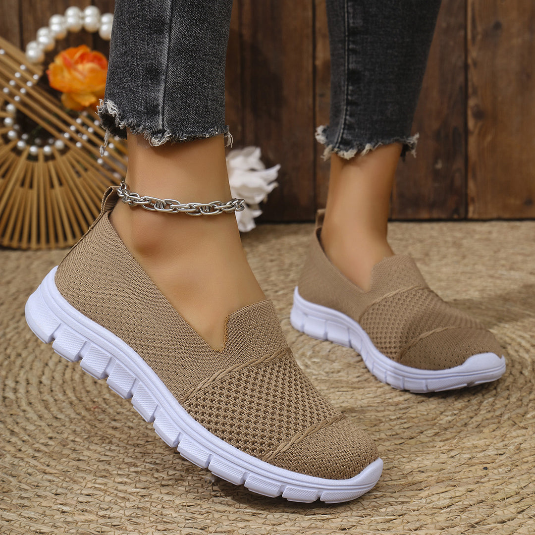 Damen Atmungsaktive Slip-On Sneakers mit flexiblem Sohlenkomfort Drune