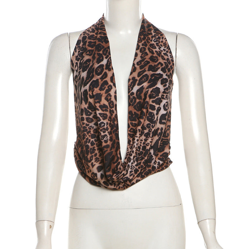 Damen Scarf mit modernem Leopardenmuster Drune