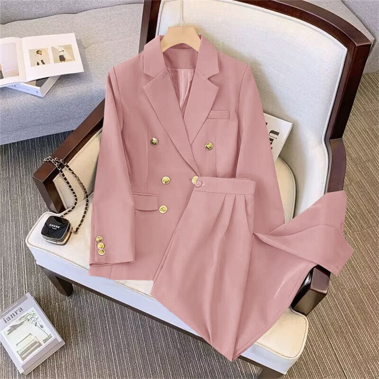 Damen Elegantes Zweiteiler Blazer-Set Drune