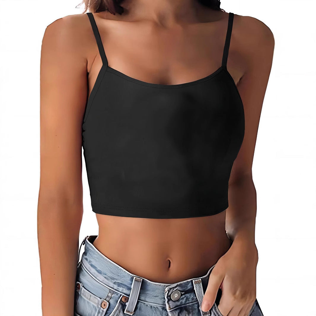 Damen Crop-Top mit kreativem Herz-Design Drune