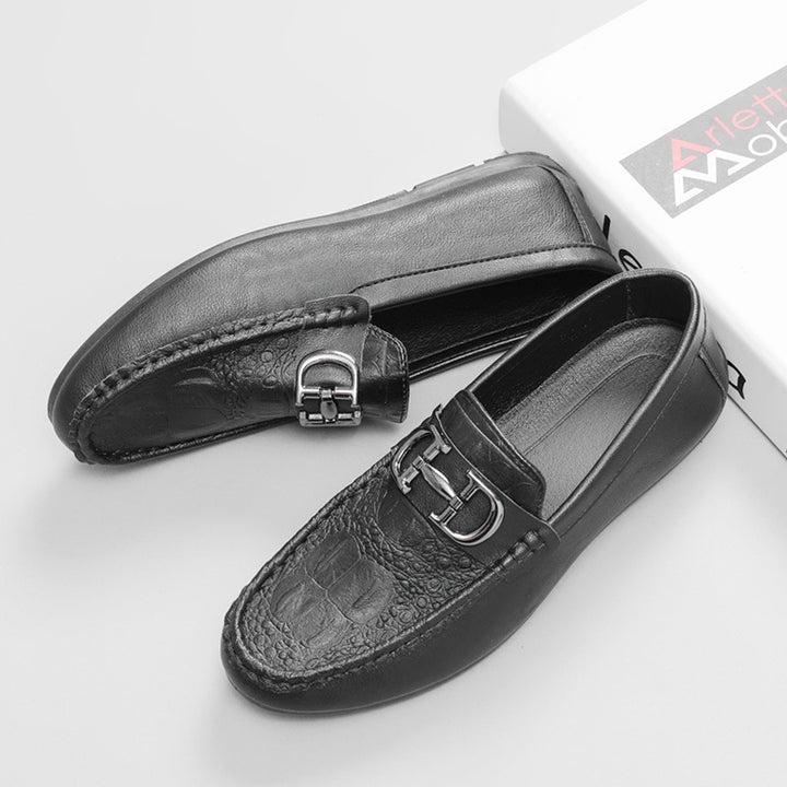Herren Elegante Mokassins mit Metallakzent Drune