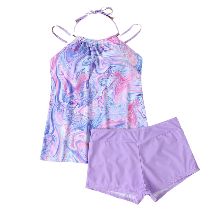 Damen Tankini-Set mit floralem Design und bequemem Hosen Drune
