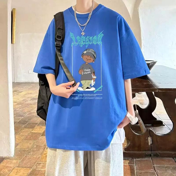Damen oversized T-Shirt mit grafischem Print und lässigem Schnitt Drune