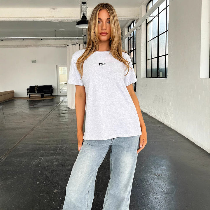Damen trendiges T-Shirt mit lässigem Schnitt und hochwertigem Baumwollmaterial Drune