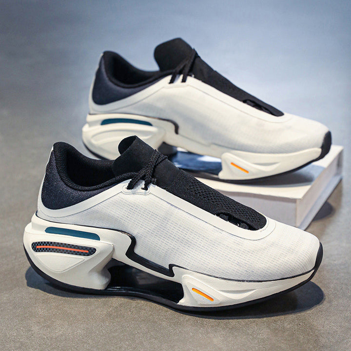 Herren moderne Sneaker mit skulpturierter Plateau-Performancesohle, nahtlosem Strickschaft und integrierter Fersenstütze Drune