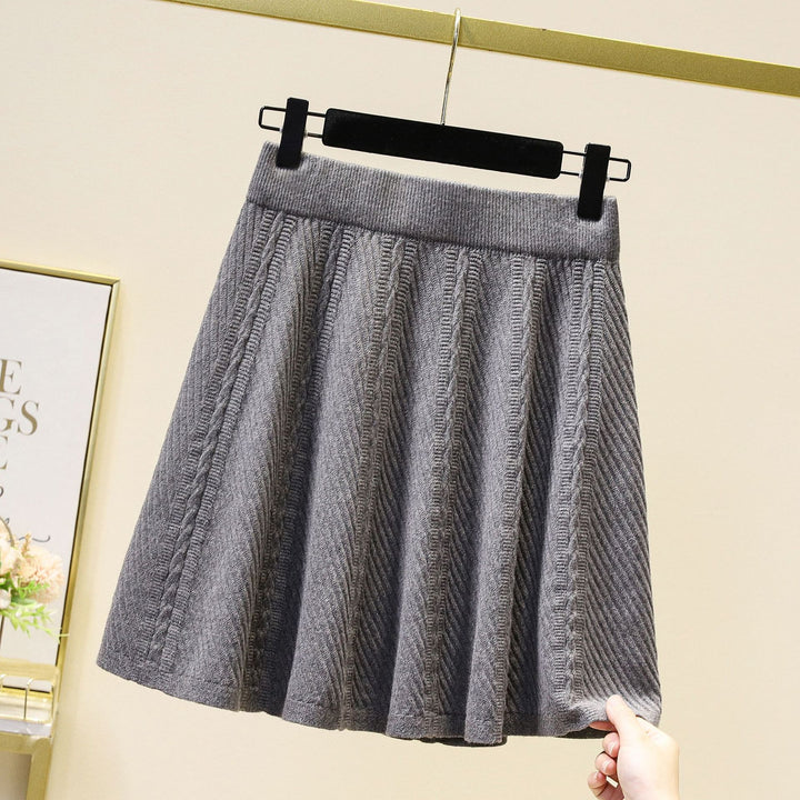 Damen Gemusterter Strickrock Drune
