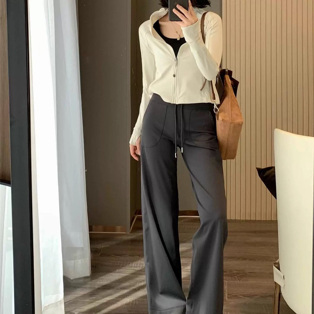 Damen elegante Weite Lounge-Hose Drune