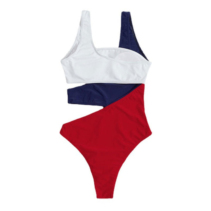Damen Hochtaillierter Badeanzug mit modischen Cut-Outs Drune