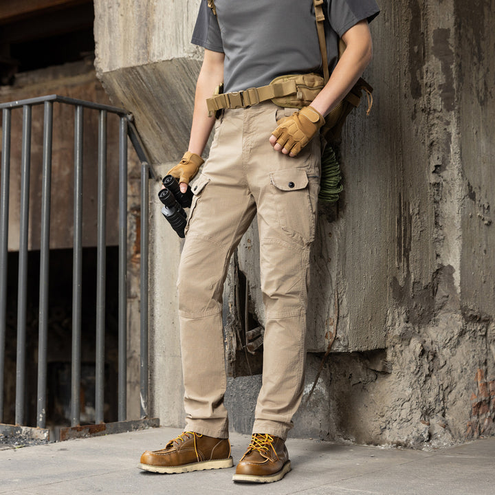 Herren Robuste Cargohose mit verstärkten Kniepartien und Mehrfach‑Taschen Drune
