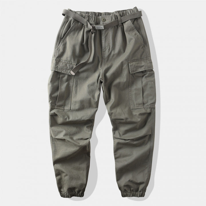 Herren Cargo-Hose mit verstellbarem Bund und praktischen Taschen Drune