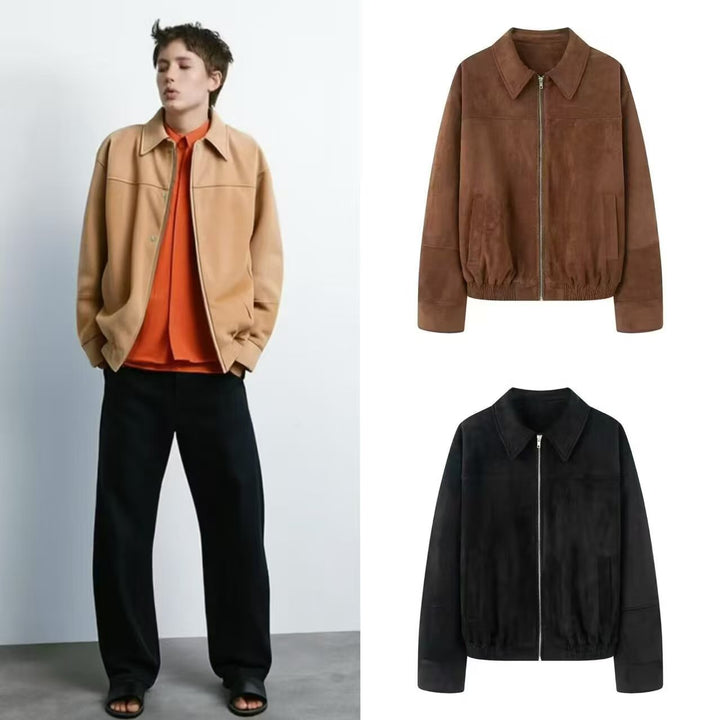 Damen modische Steppjacke mit elastischem Bund und praktischen Taschen Drune