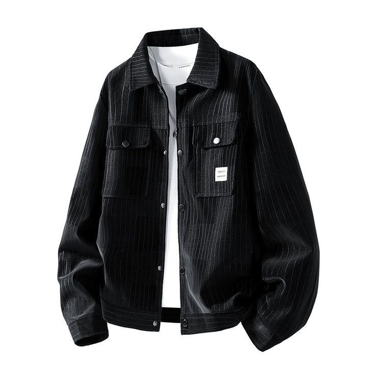 Herren Modische Jacke mit seitlichen Brusttaschen Drune