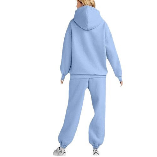 Damen nan gemütliches Oversize Hoodie und Jogginghose Set aus weicher Baumwollmischung Drune