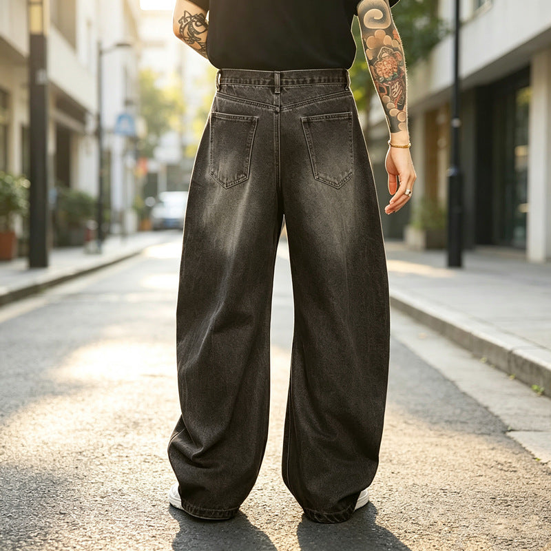 Herren Weite Jeans Drune