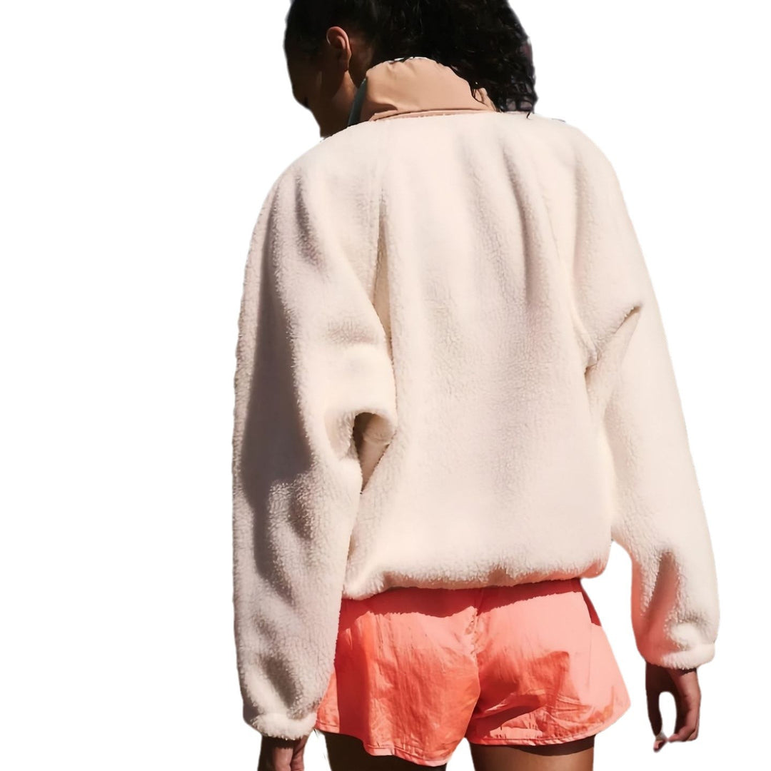 Damen Fleecejacke mit innovativem Reißverschluss und hohem Kragen Drune