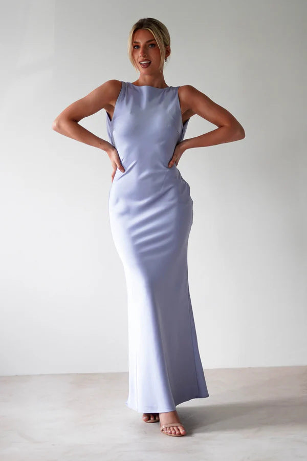 Damen Maxikleid mit elegantem Schnitt und fließendem Stoff Drune