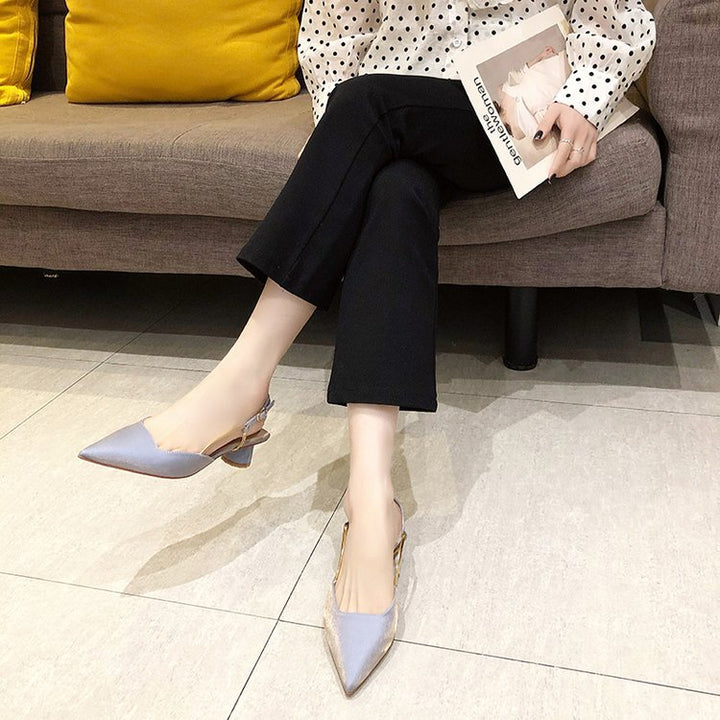 Damen Slingback Pumps mit elegantem Metallverschluss Drune
