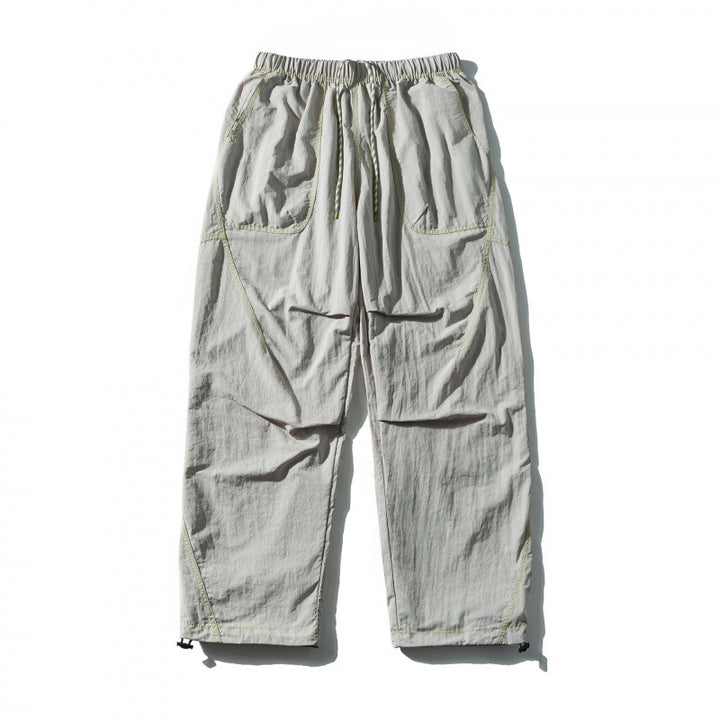Unisex Weit geschnittene Outdoor-Hose mit elastischem Bund, Tunnelzug und verstellbarem Beinabschluss Drune