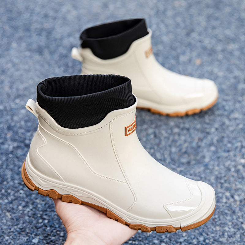 Damen Urbaner Gummi-AnklDruneoot mit flexibler Strickmanschette und griffiger Trailsohle Drune