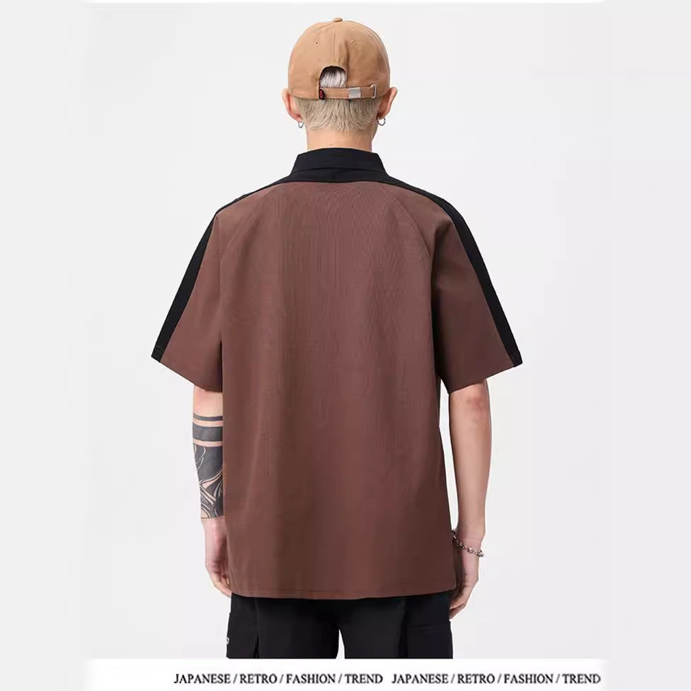 Herren Polo-Shirt mit modernem Strukturdesign und kontrastierenden Akzenten Drune