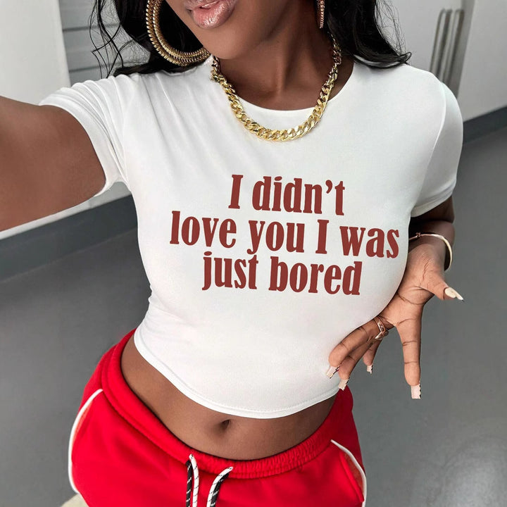 Damen T-Shirt mit kreativem Schlüsselherz-Motiv und modernem Print Drune