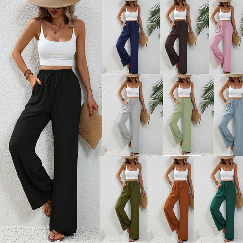 Damen Luftige Weite Sommerhosen Drune