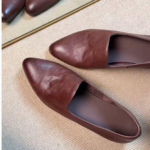 Damen spitz zulaufende Mokassins mit elegantem Schlupfdesign Drune