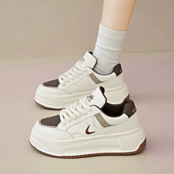 Damen Modische Plateau Sneakers mit dämpfender Sohle und robustem Design Drune