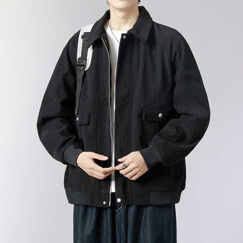 Herren Gemusterte Cordjacke Drune