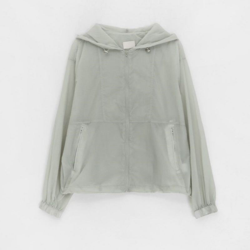 Damen bequeme und funktionale Übergangsjacke mit Kapuze Drune