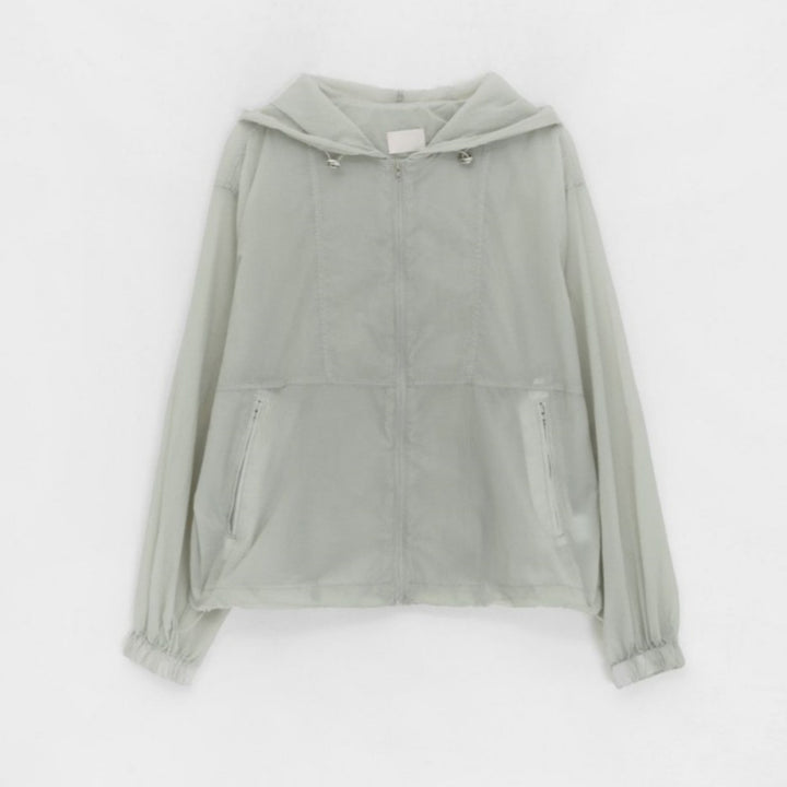 Damen bequeme und funktionale Übergangsjacke mit Kapuze Drune