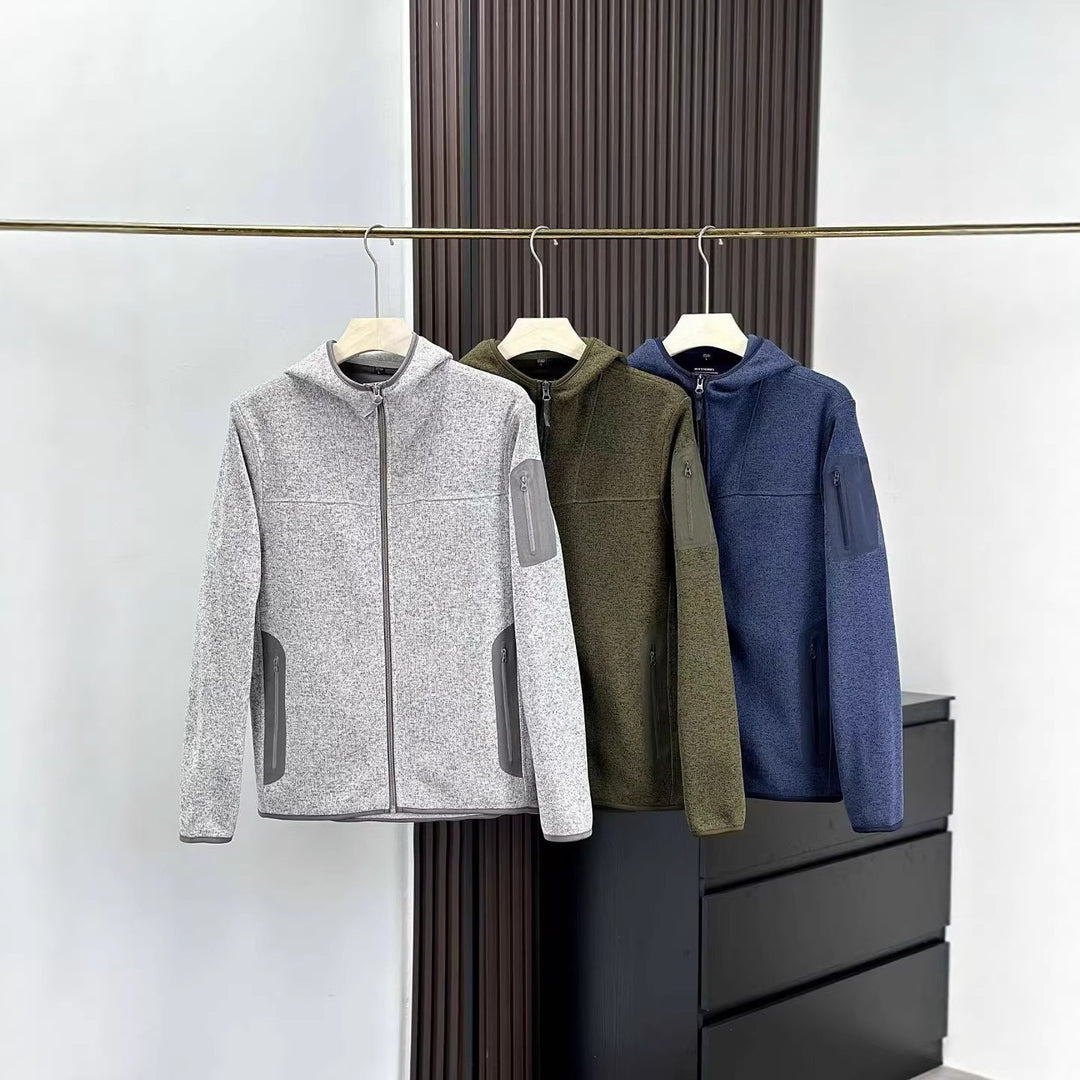 Damen Funktionsjacke mit atmungsaktiver Kapuze und seitlichen Reißverschlusstaschen Drune