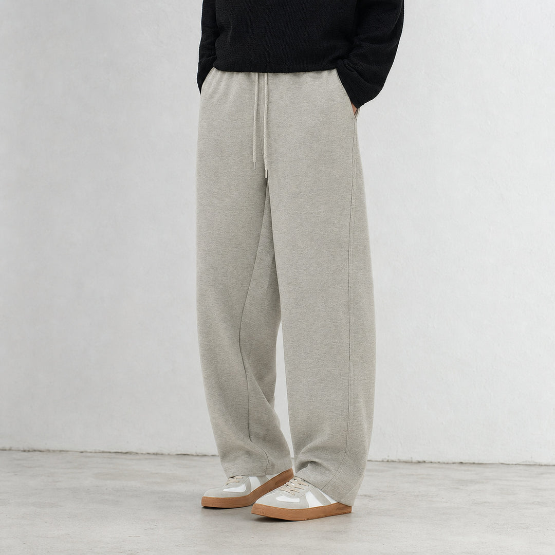 Damen Breite Relax-Fleece-Hose mit Tunnelzug Drune