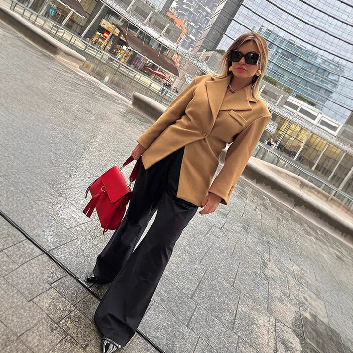 Damen Elegante oversized Blazerjacke mit Knopfdetails und zeitgemäßer Silhouette Drune