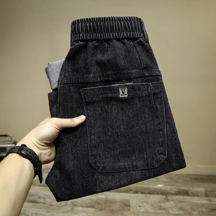 Herren Lässige Denim-Hose mit Kontrastbuchse Drune