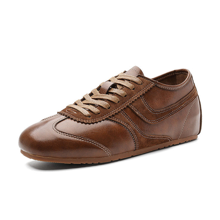 Damen Elegante Leder Schnürschuhe Drune