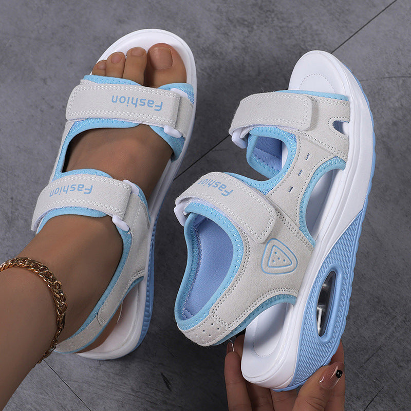 Damen Sportliche Sandalen mit ergonomischer Unterstützung und verstellbarem Klettverschluss Drune
