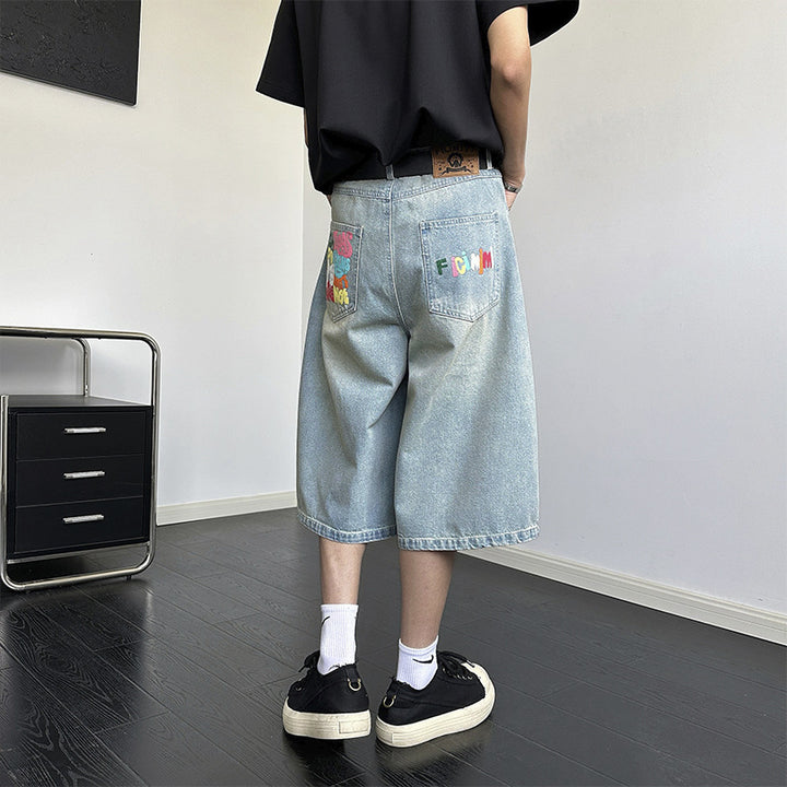 Herren Lässige Baggy-Jeans Drune