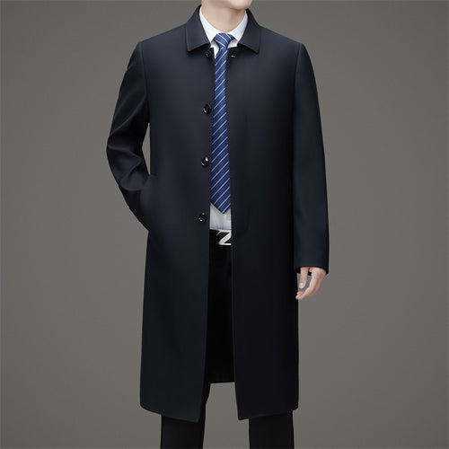 Herren eleganter Trenchcoat aus hochwertigem Material Drune