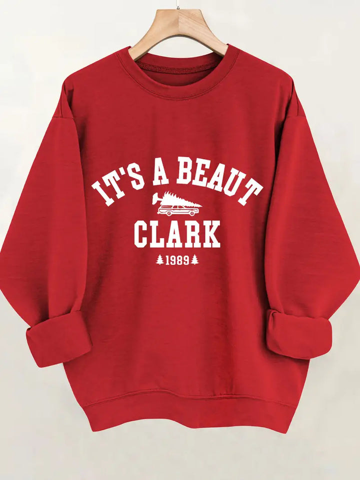 Damen Sweatshirt mit lässigem Schriftzug und bequemem Schnitt Drune