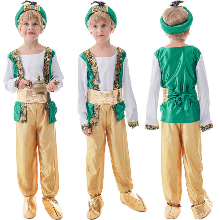 Jungen Märchenkostüm als Zauberer Drune