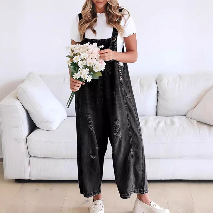 Femme Relaxed Fit Denim Latzhose Drune