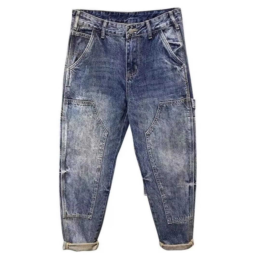 Herren Modische Ripped Jeans im Vintage-Look Drune