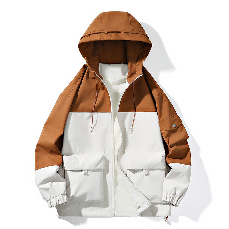Damen Modische Freizeitjacke mit hohem Kragen Drune